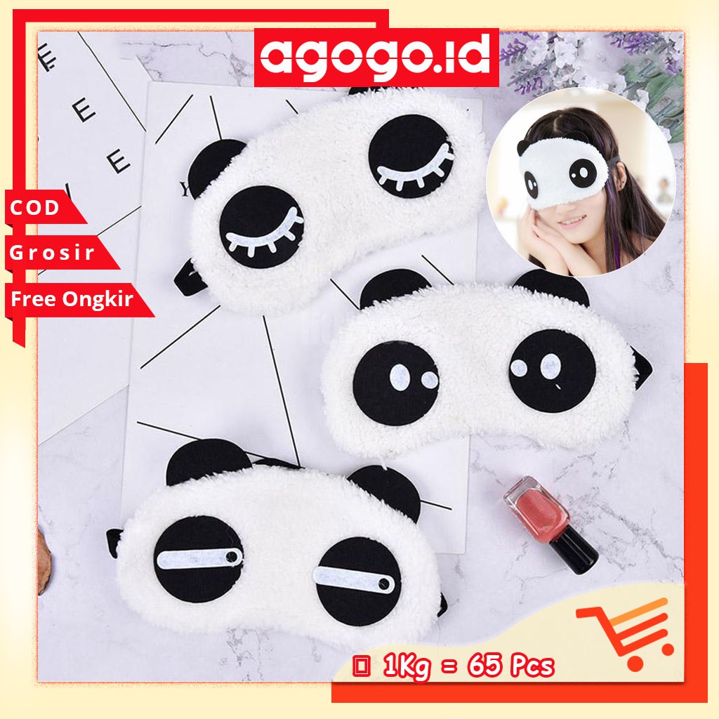 AGG-193 Penutup mata motif Panda / Penutup Mata Tidur / Portable penutup mata