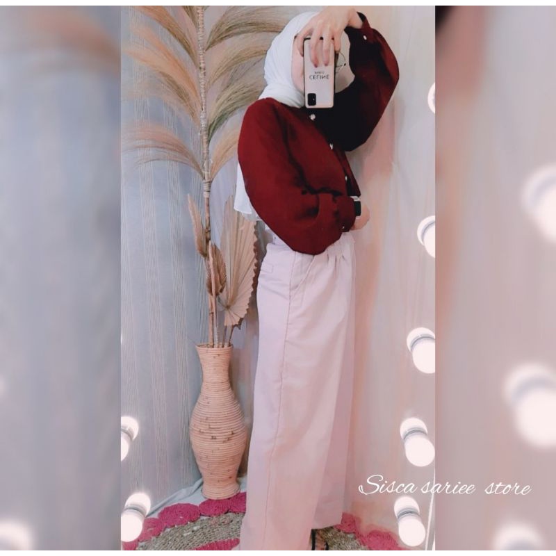 1 set ootd dg blouse korea dan kulot ZR