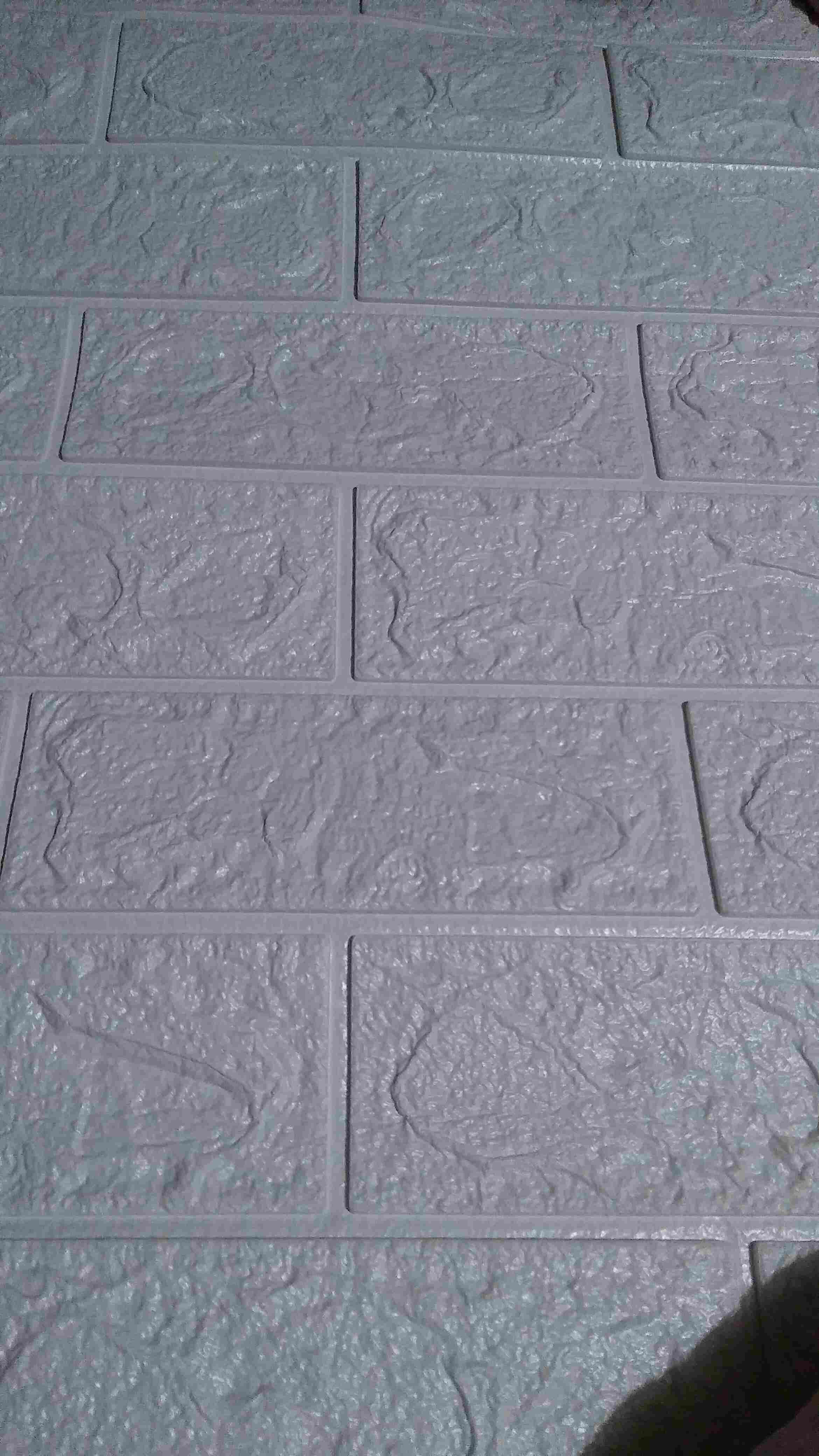 Wallpaper 3d Foam Batu Bata Modern Ukuran 70x77 Wall Sticker Interior