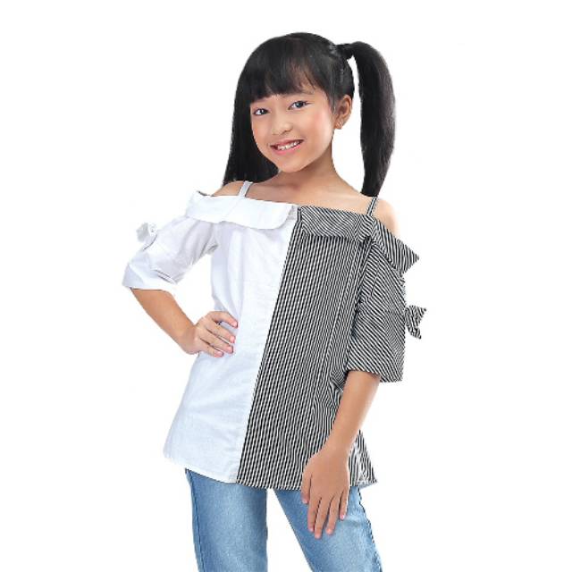 Baju anak perempuan blus anak alasan anak perempuan infikids  IJD 547 usia 6-12 tahun
