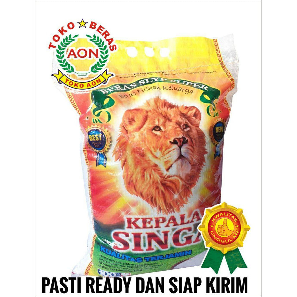 

Beras 25 KG cap KEPALA SINGA