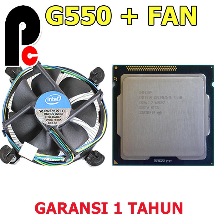 Processor Intel Celeron G550 2.6Ghz + Fan Intel Ori