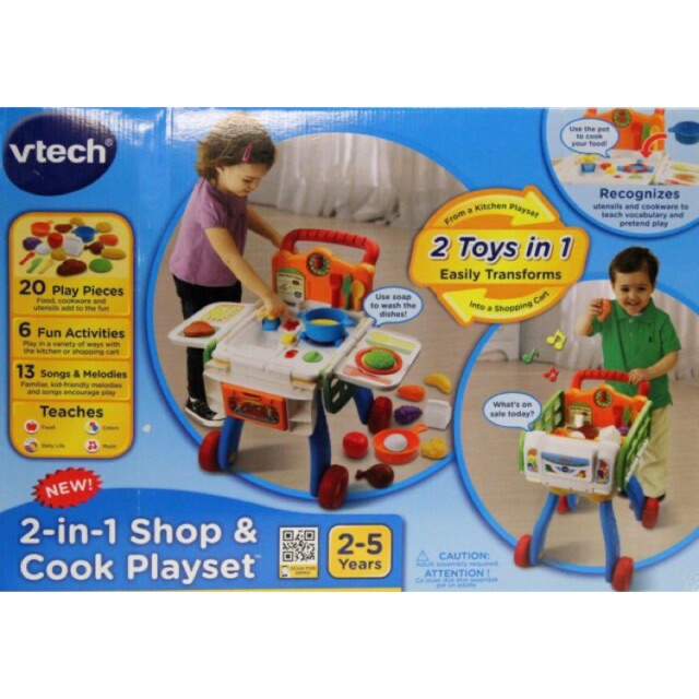 Vtech 2-in-1 Shop and Cook Playset ORIGINAL