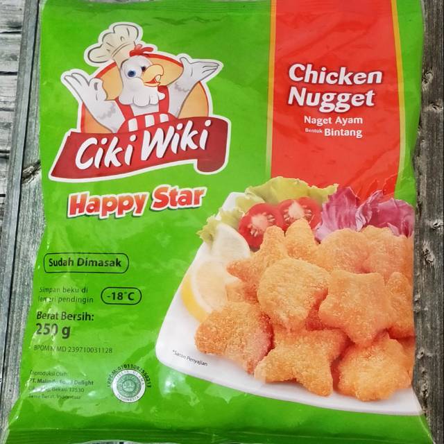 

Cikiwiki nugget happy star 250 gr( beli 5 free 1)