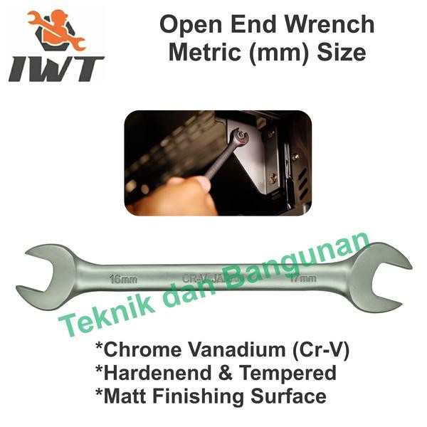 Open End Wrench/Kunci Pas Set IWT 21mm X 23mm