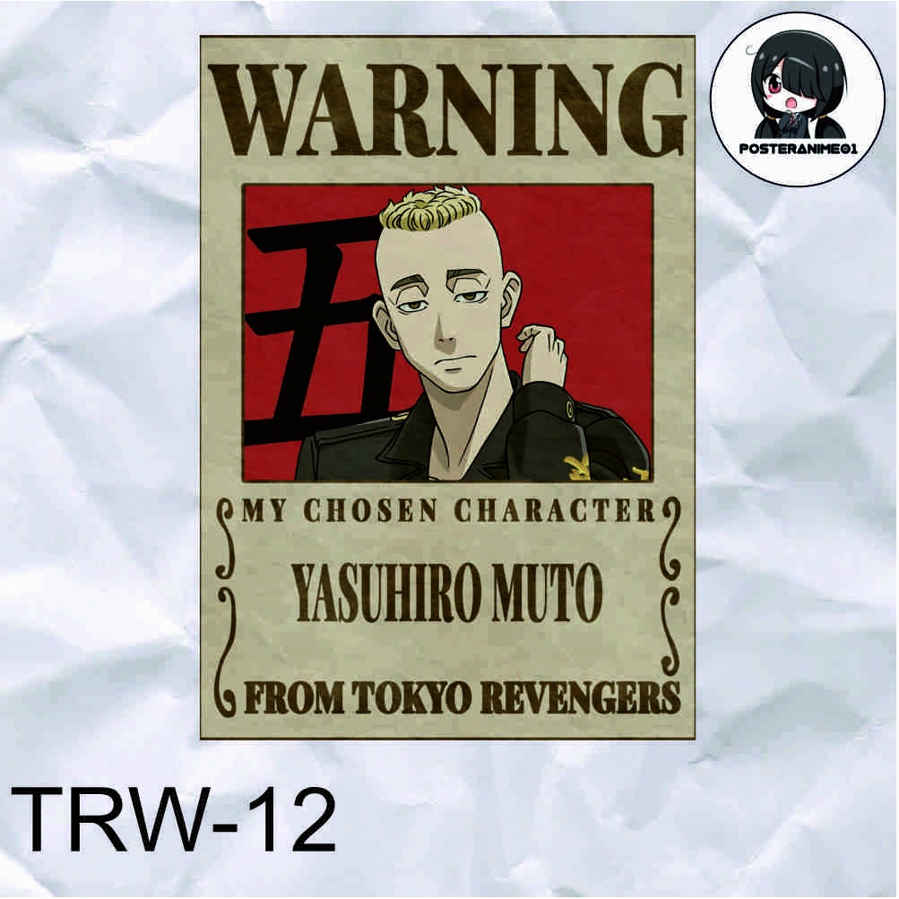 Poster Anime Tokyo Revengers | Poster Anime Tokyo Revengers Warning Aesthetic | DRAKEN | MIKEY | TERLENGKAP-12.MUTO