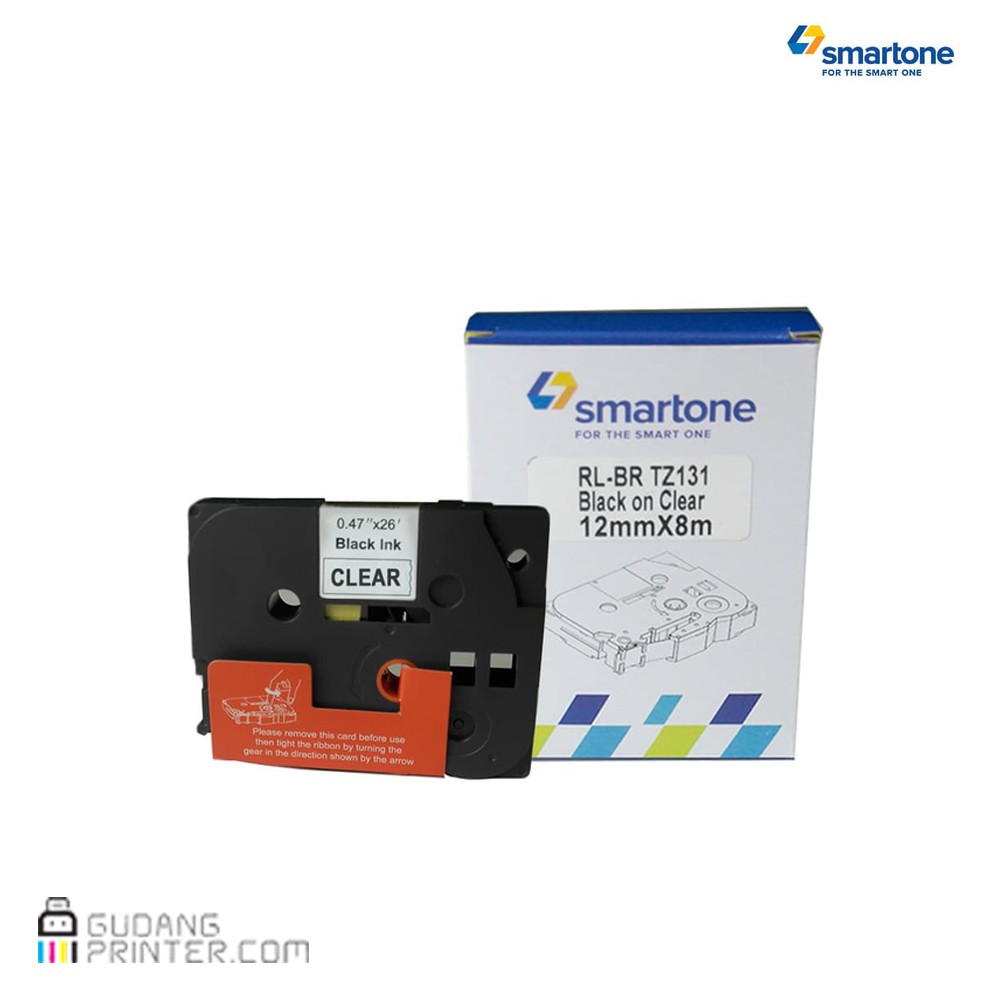 

Smartone Compatible Label brother TZE 131 12 mm x 8 m Black on Clear