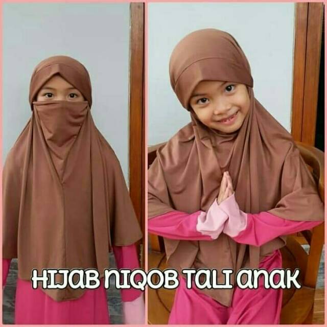 hijab niqob tali anak