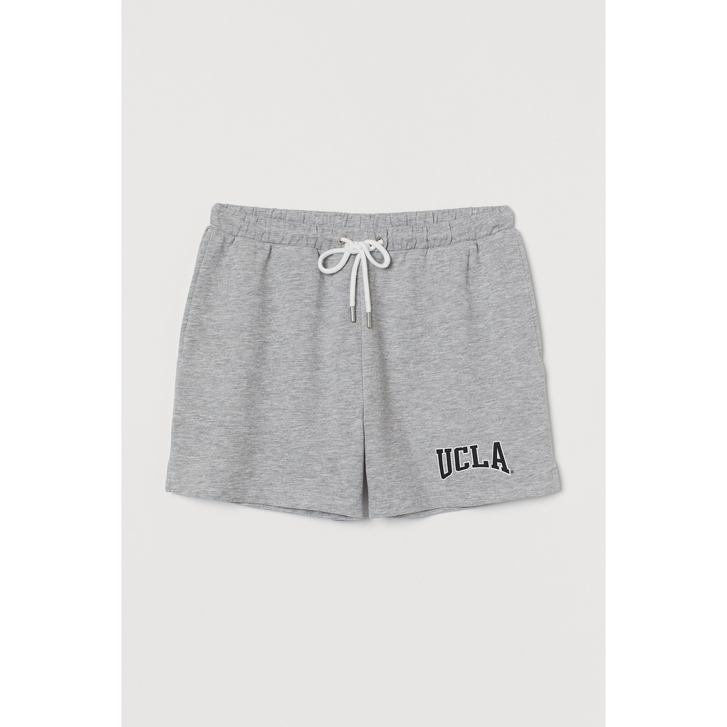 Celana Pendek Pria Wanita HnM UCLA Grey Full Tag Celana Olahraga Unisex Cewe Cowo