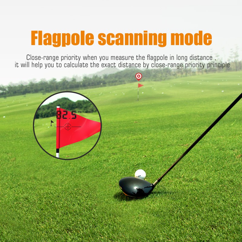 Teropong Golf Jarak Laser Rangefinder 600M 6X - PF210 / Pengukur Jarak Bola Golf