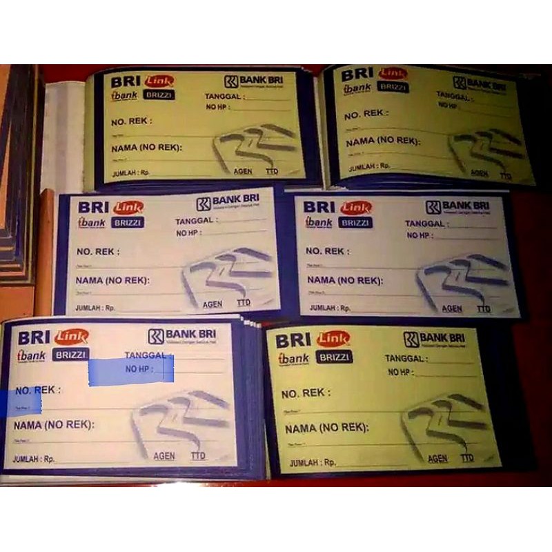 Kwitansi Agen BRILink ( 2 Rangkap 2 Warna )