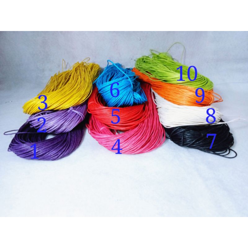 Tali kulit / tali gelang 1mm ( 1 ikat kecil )