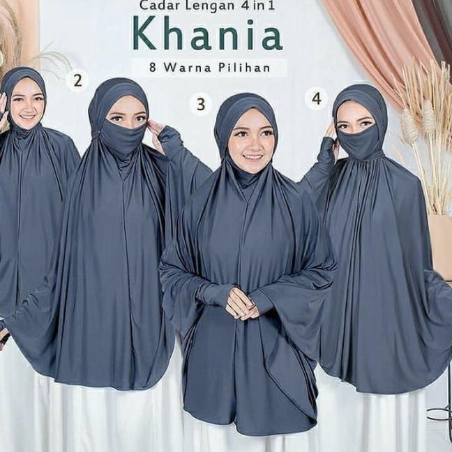 ✈ Jilbab Lengan Hijab Tangan Bergo Lengan Jilbab Lengan Panjang Khania ➪