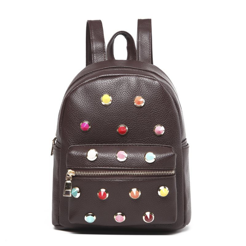 tas jalan kuliah kulit bagus wanita coklat tua murah meriah supplier