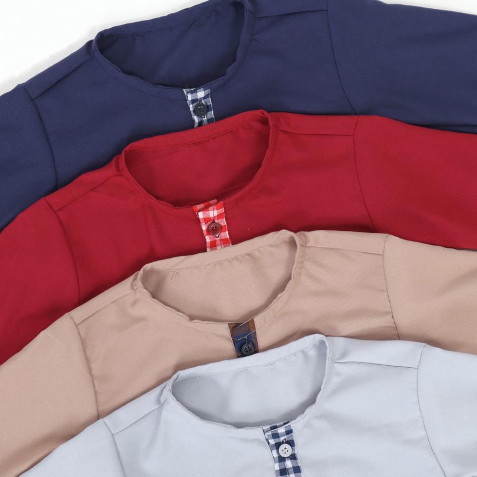 [FE95053] Setelan Anak Laki Baju Gamis Celana Panjang Peci Set Sarkoci Kurta Sarung Polos Kain Katun
