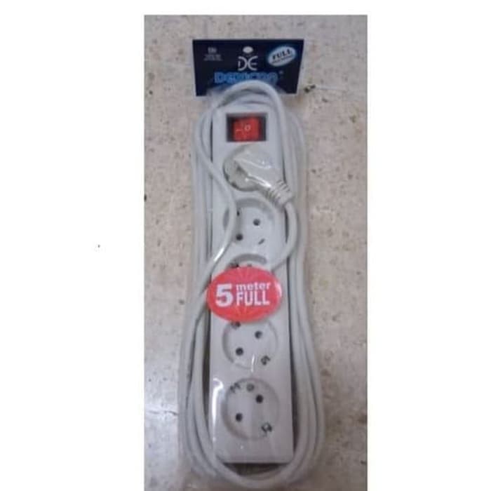 Stop kontak 5 lubang kabel 5 meter