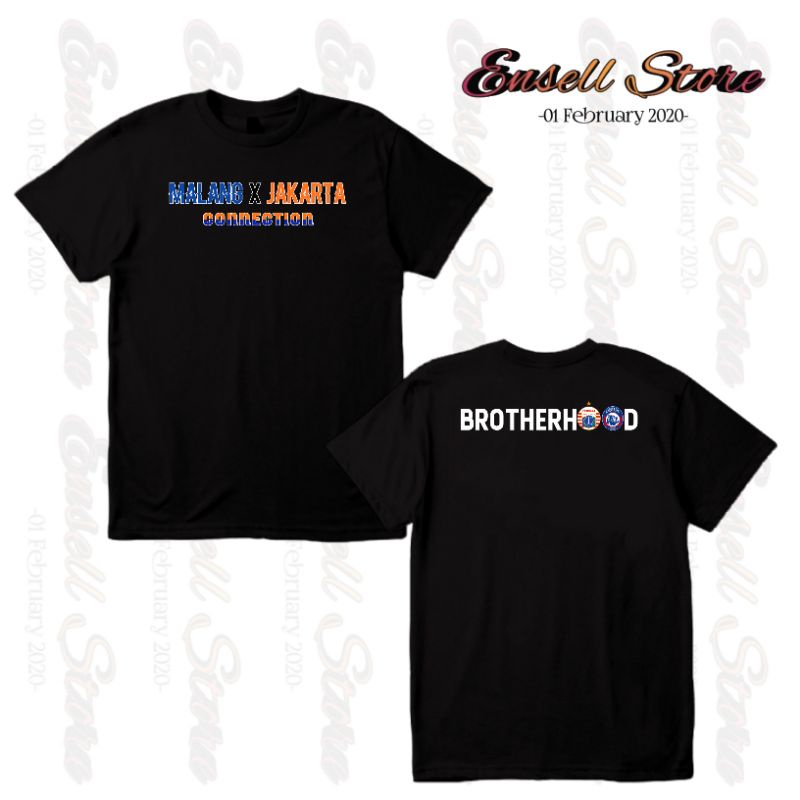 Kaos Malang X Jakarta/Kaos Jakmania Aremania Brotherhood •EnsellStore•