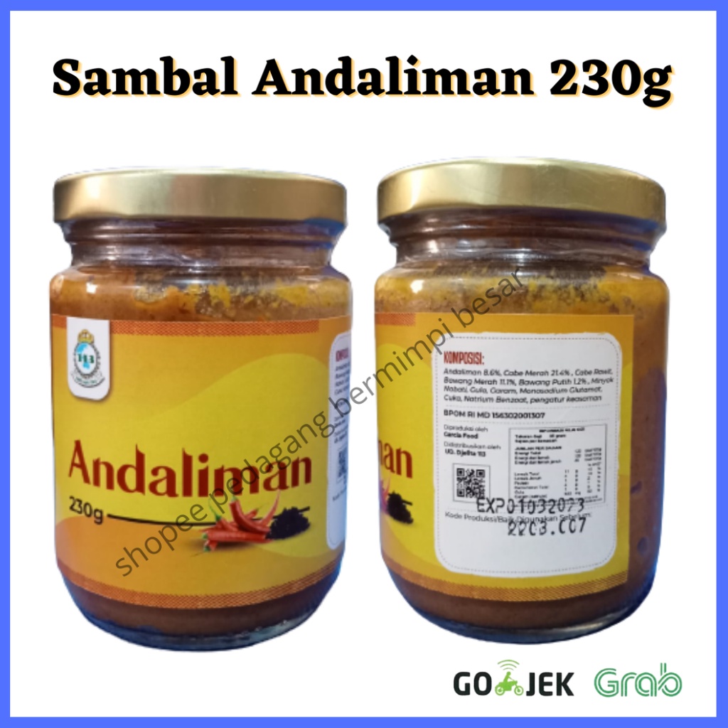 Sambal Andaliman 230g/ Sambal/ Sambel Andaliman