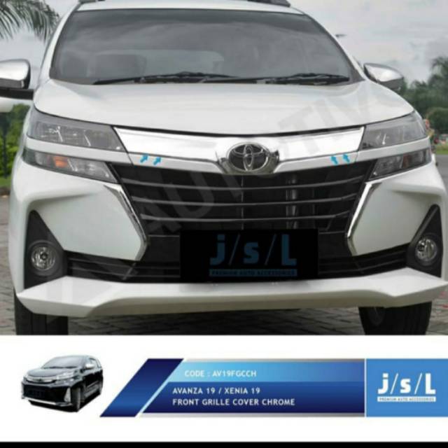 Cover grill Avanza / Xenia 2019 front grill chrome jsl