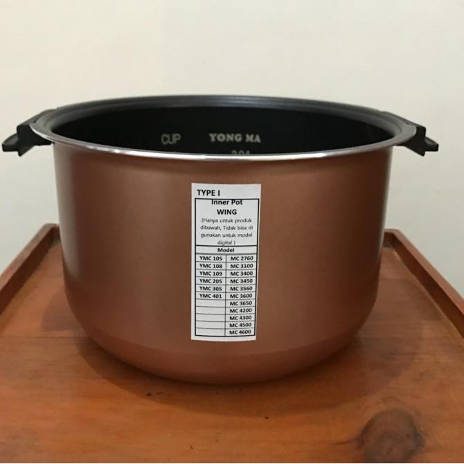 NEW / Panci magic com teflon YONG MA ,Inner pot wing gold eco ceramic yongma / BERKUALITAS