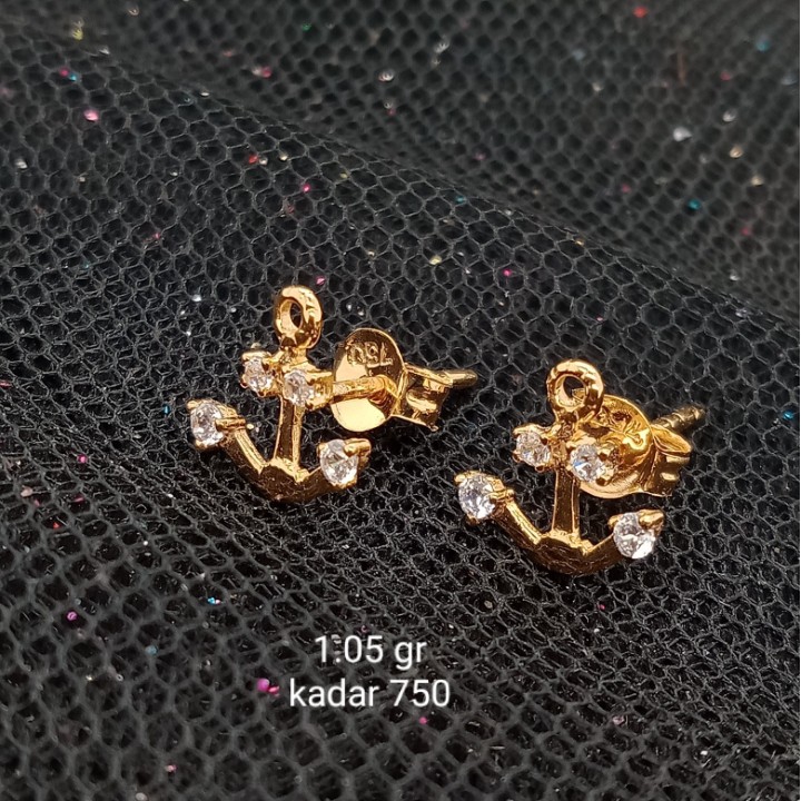 Anting Emas 17K - 1.05 gr Kadar 750 - 1197