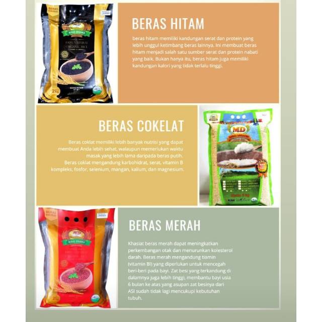 

Beras Organik MD Kualitas Premium