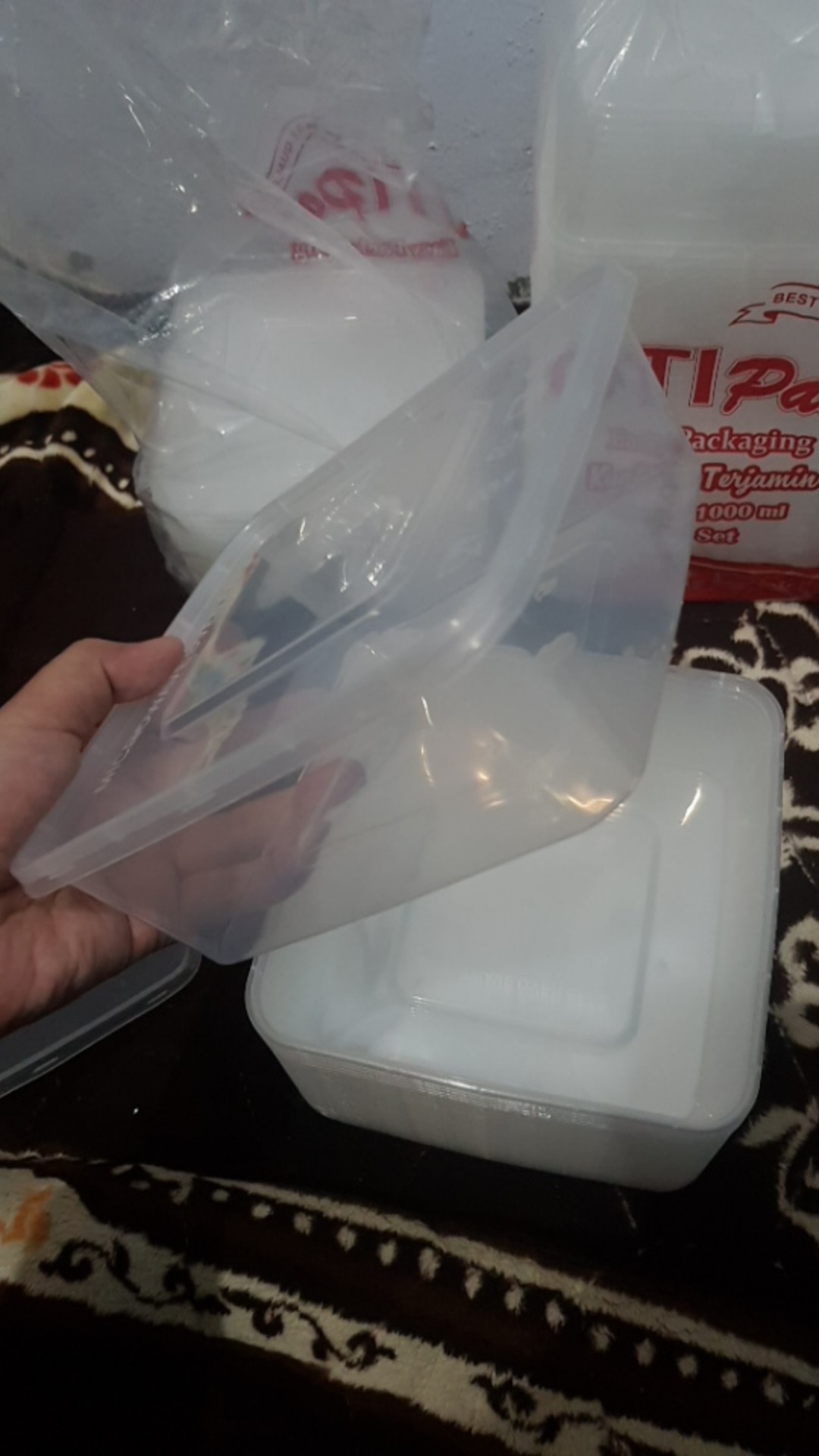 Thinwall Kotak Microwave Isi 25 Pcs Food Container / Tempat Kotak Makananan Plastik