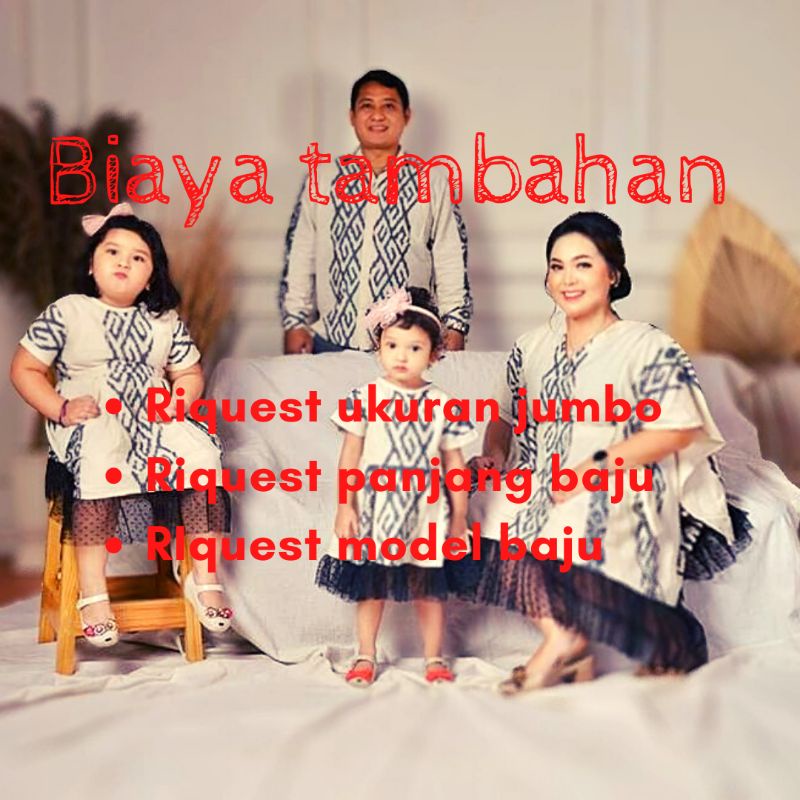 Biaya Tambahan Untuk Riquest Size Baju Tenun Jumbo Panjang Pendek Busui +Baju Tenun Couple