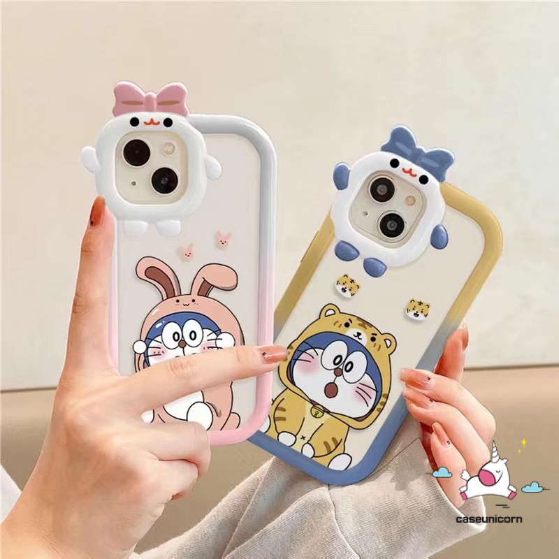 Soft Case TPU Motif Kartun Doraemon 3D Untuk IPhone 6 6S 7 8 14 Plus 11 13 12 14 Pro MAX XR X XS MAX SE 2020