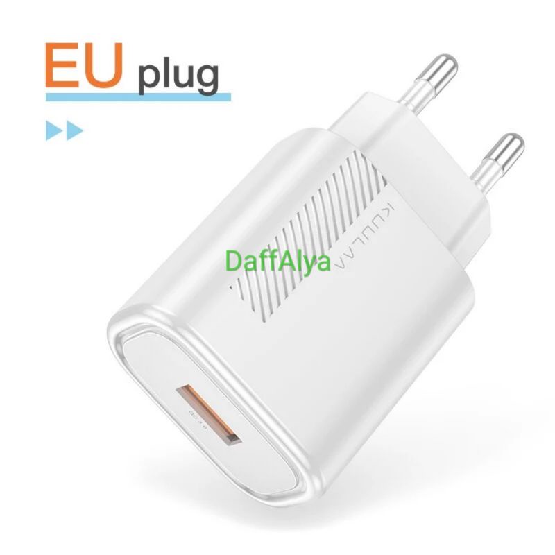 Kuulaa USB Charger 18W 3A Fast Charging Quick Charge QC PD 3.0