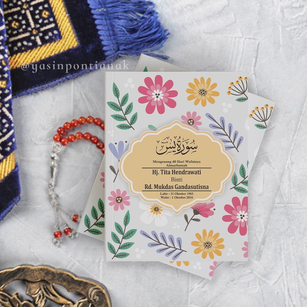 CETAK BUKU YASIN DAN TAHLIL 40 HARI 128 HALAMAN