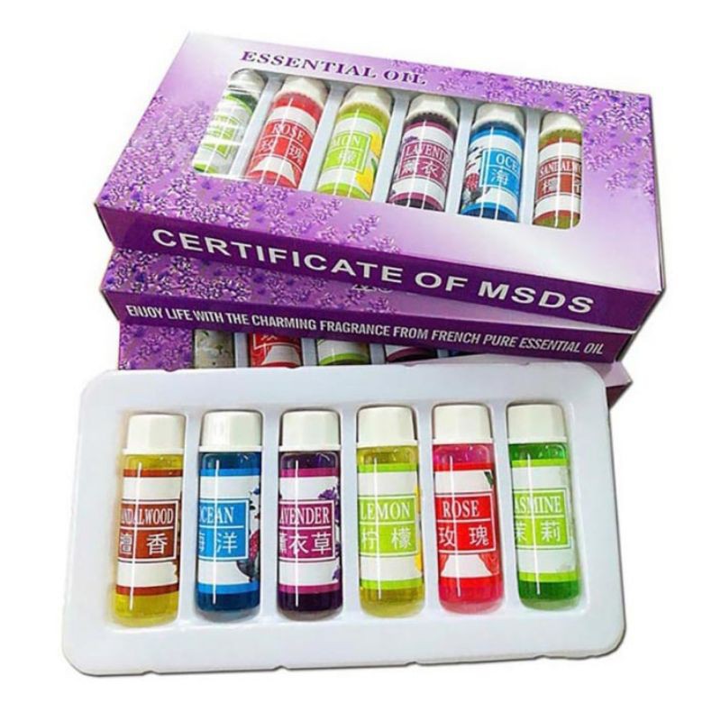 Taffware Essential Oils Minyak Aromatherapy Diffuser 5 ML Mix 6 in 1