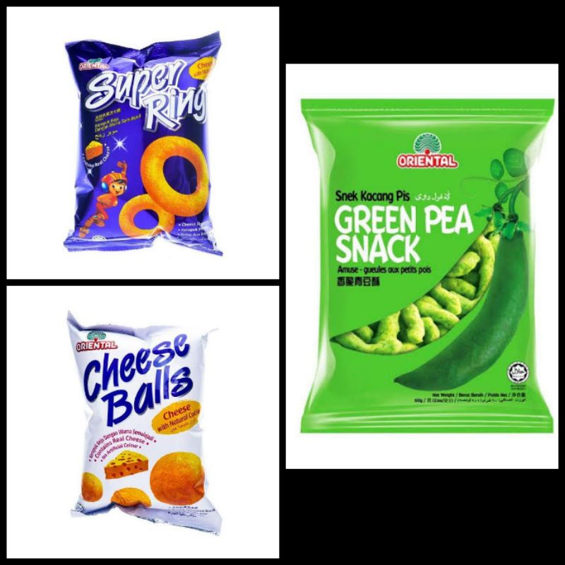 

Super Ring/Cheese Ball/Green Pea Snack Oriental 60g