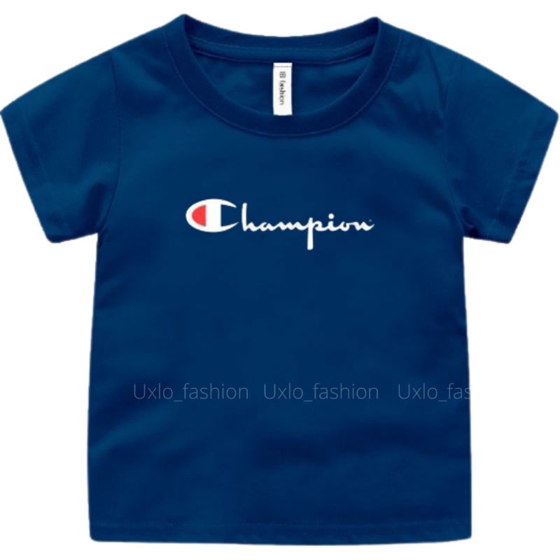 KAOS ANAK LAKI LAKI DAN PEREMPUAN UMUR 2 SAMPAI 9 TAHUN KAOS ANAK CHAMPPION MURAH SABLON DIGITAL UXLO FASHION