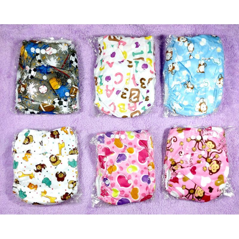 BIZYBEE Cloth Diaper Clodi Popok kain bayi Bizy Bee dilengkapi 2 insert Motif random