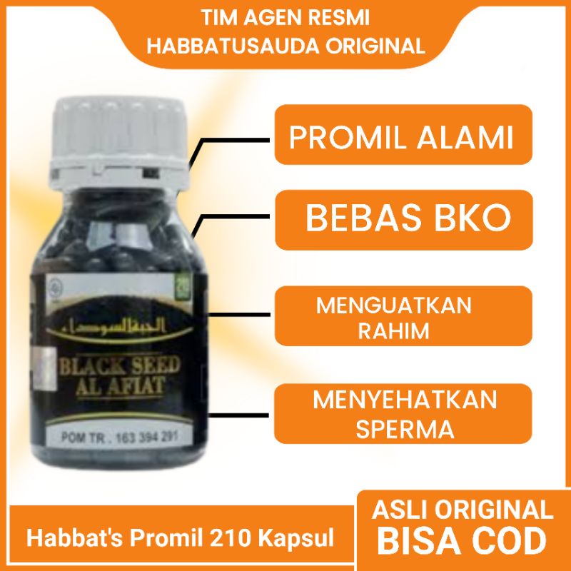 Habbatusauda Promil 210 Original Bergaransi Sekelas Nabawi Oil Promil