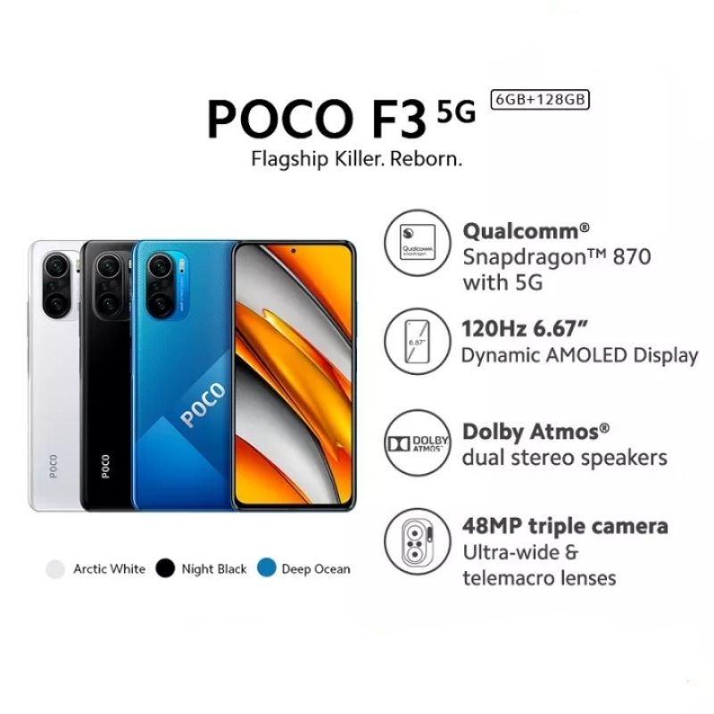 Xiaomi Poco F3 5G Ram 8/256Gb Garansi Resmi