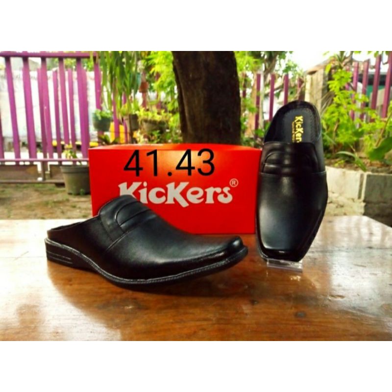 sepatu selop kulit kickers. sepatu selop cowok