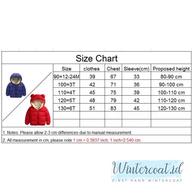 Coat winter kids jaket anak musim dingin hangat import boys girls mantel JASON jacket