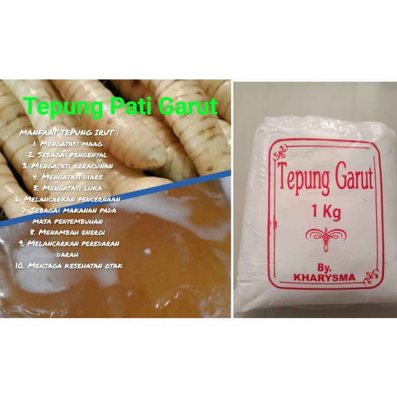 

tepung pati garut obat maag 1 kg