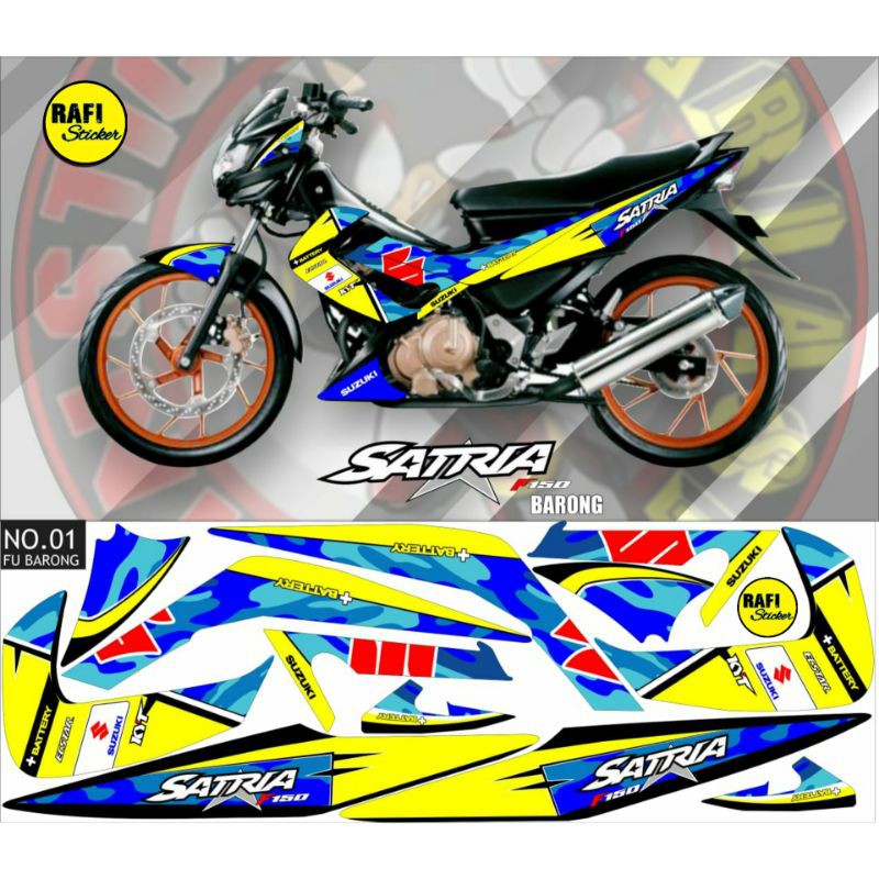 Striping Satria Fu Barong Variasi Motor Satria Fu 150 Barong Cod Shopee Indonesia