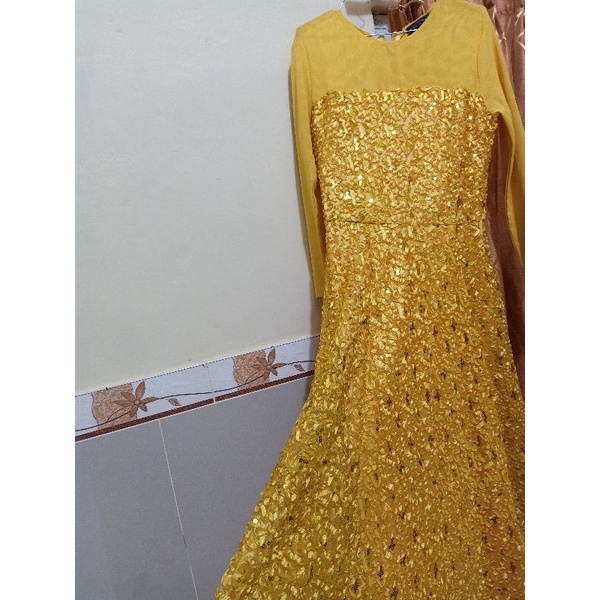 preloved 1x pakai Dress Pesta SOLEMIO ❤️ baju pesta gaun malam kebaya tile kondangan tille