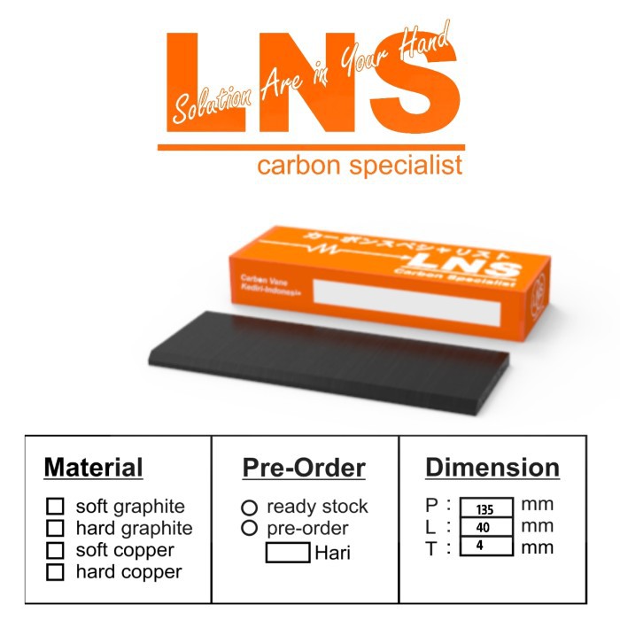 

carbon vane 135x40x4 mm