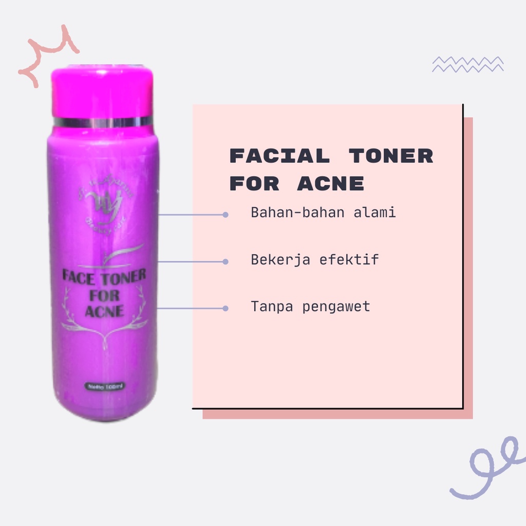 Toner Wajah Berjerawat dan Berminyak Bpom Dr. Widyarini Face Toner For Acne BONUS Hand Sanitizer &amp; FREE Packing Bubble Wrap