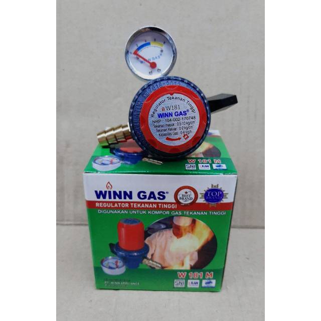 Winn Gas - Regulator + Amper Winn W181M Kompor Gas Tekanan Tinggi