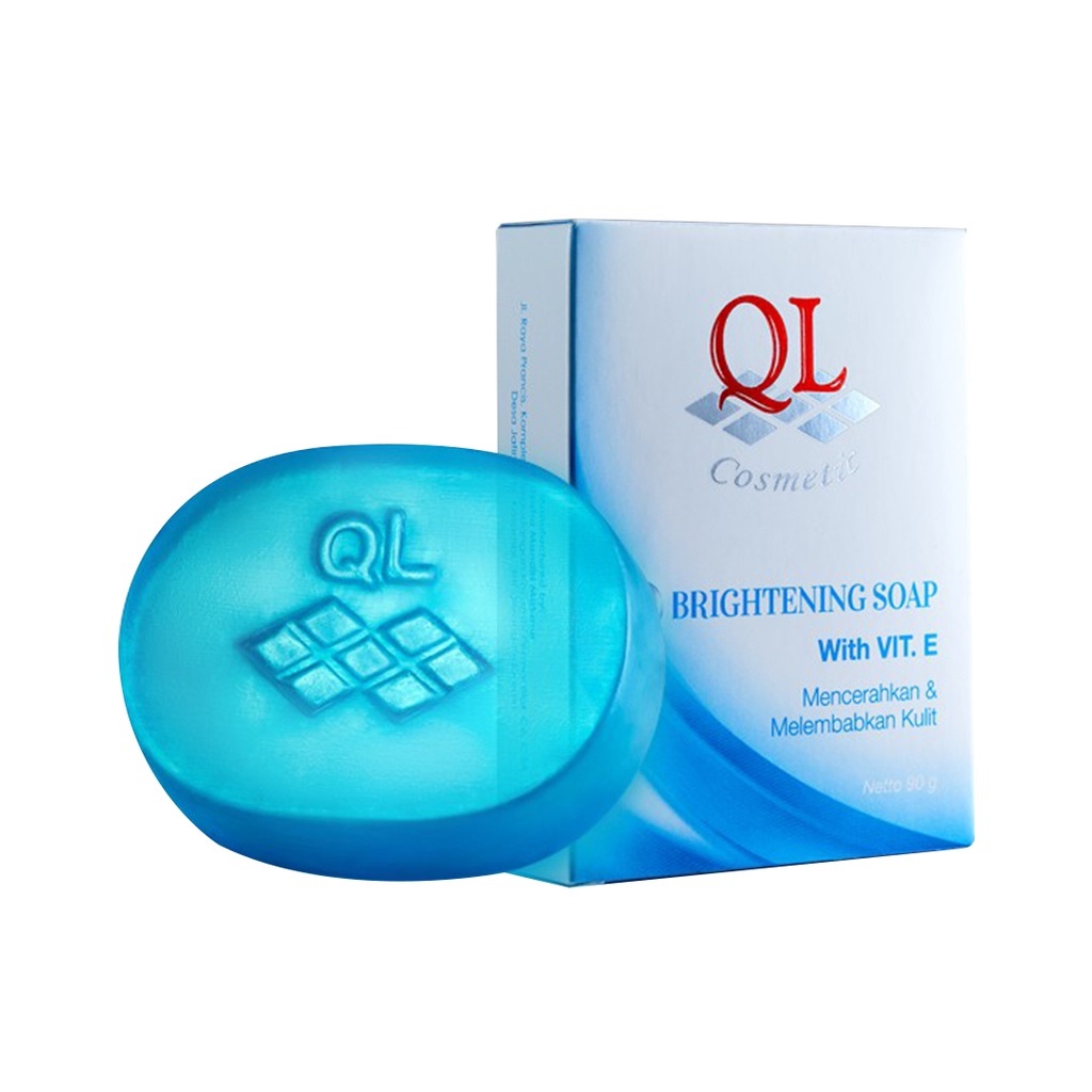 QL Facial Soap for Acne Skin Brightening Soap Sabun Pemutih Jerawat Dark Spot (BPOM) (VC)