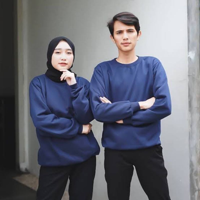 JAKET SWEATER PRIA Sweater Basic polos pria