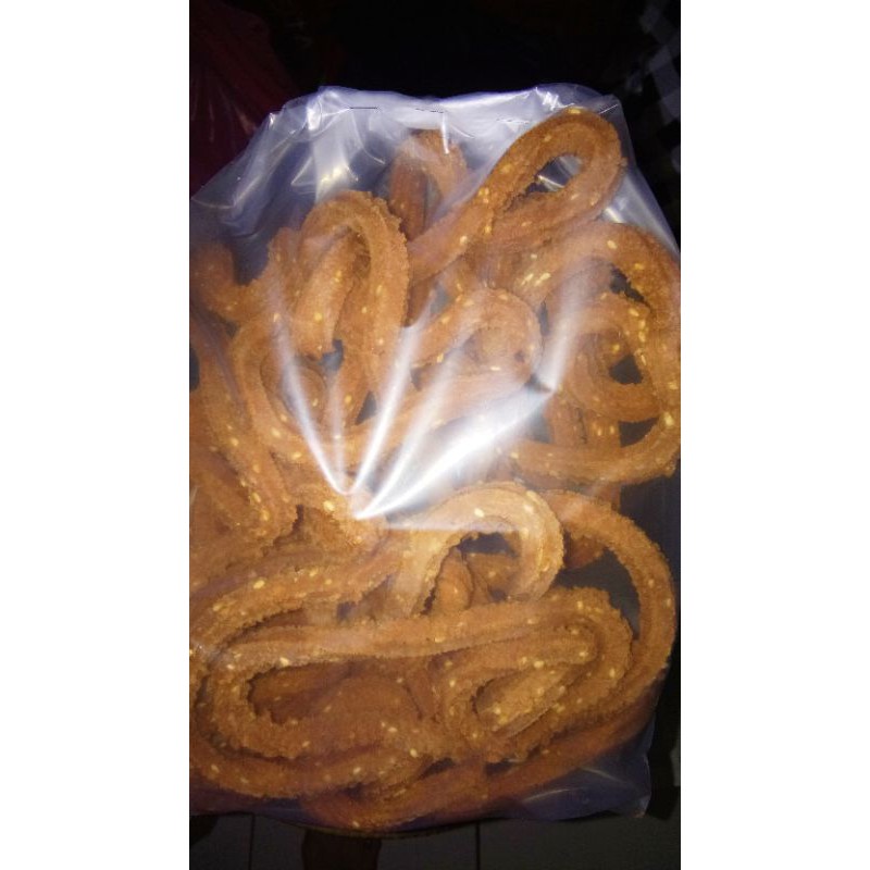 

Cemilan akar kelapa homemade