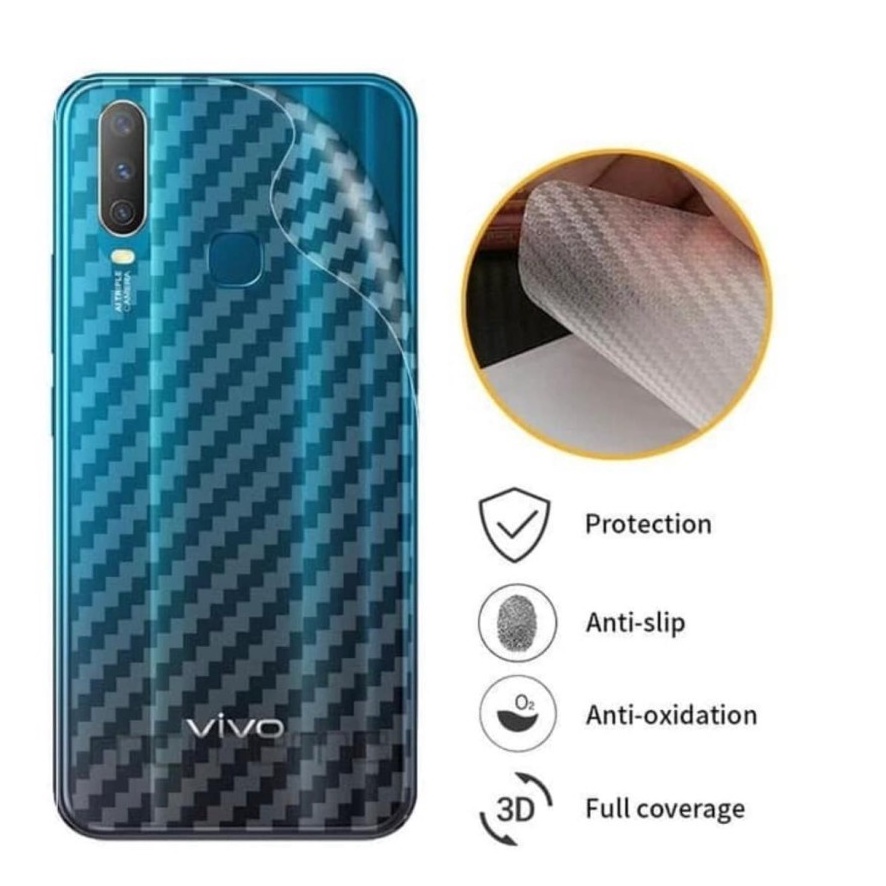 ANTI GORES BELAKANG SKIN CARBON IPHONE 12 MINI - FA