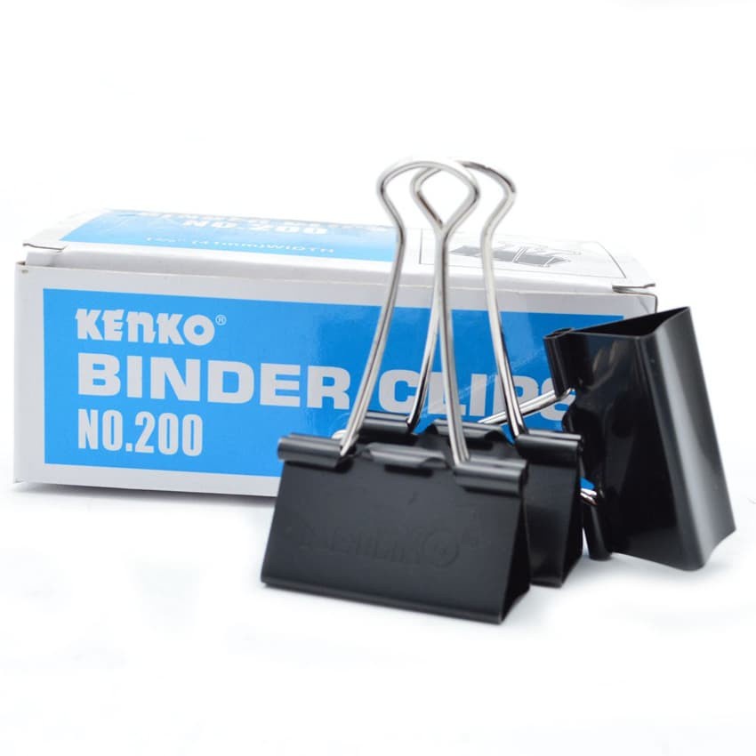 

BINDER CLIP, PENJEPIT KERTAS, KLIP KERTAS 200 KENKO